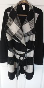 Chico's wrap coat sz 16
